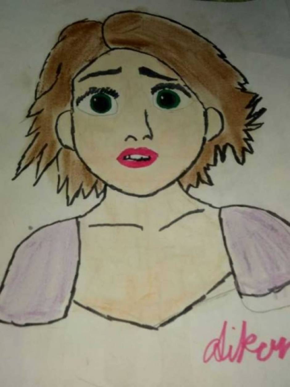 Tangled When Rapunzel Realizes That Her Hair Turn Brown