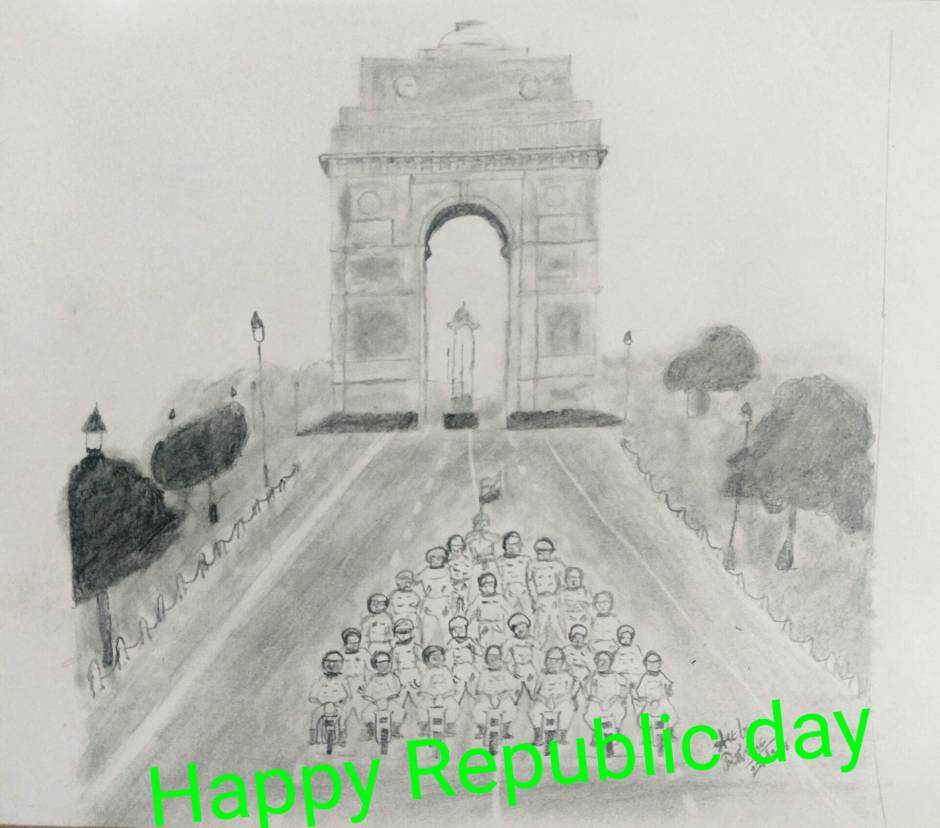 Happy Republic Day Drawing 2024 | குடியரசு தின படங்கள்