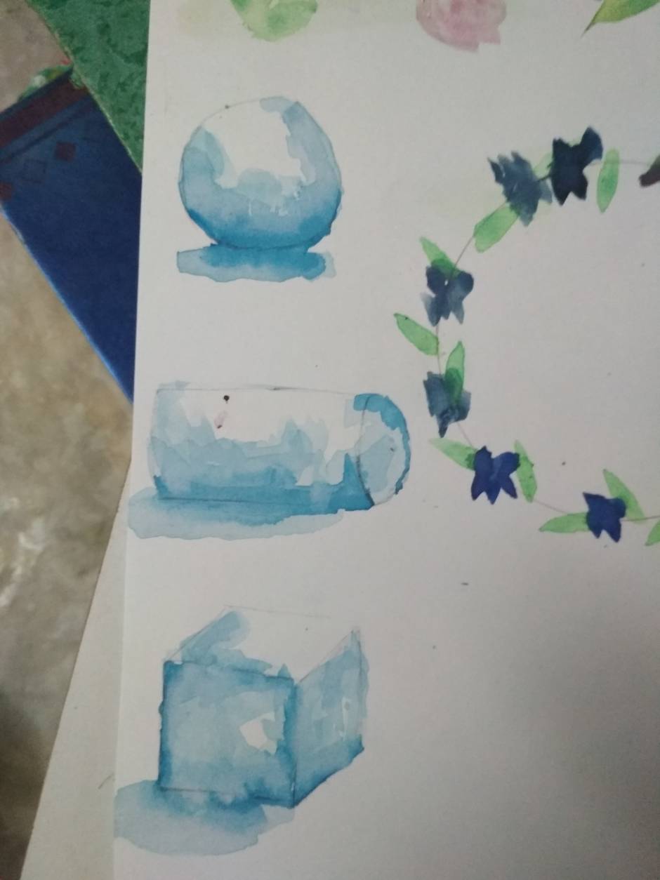 Watercolor practice sheet