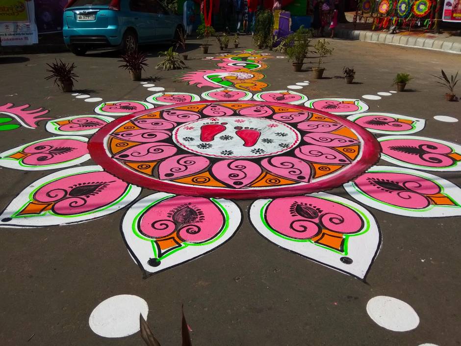 Road Rangoli Designs