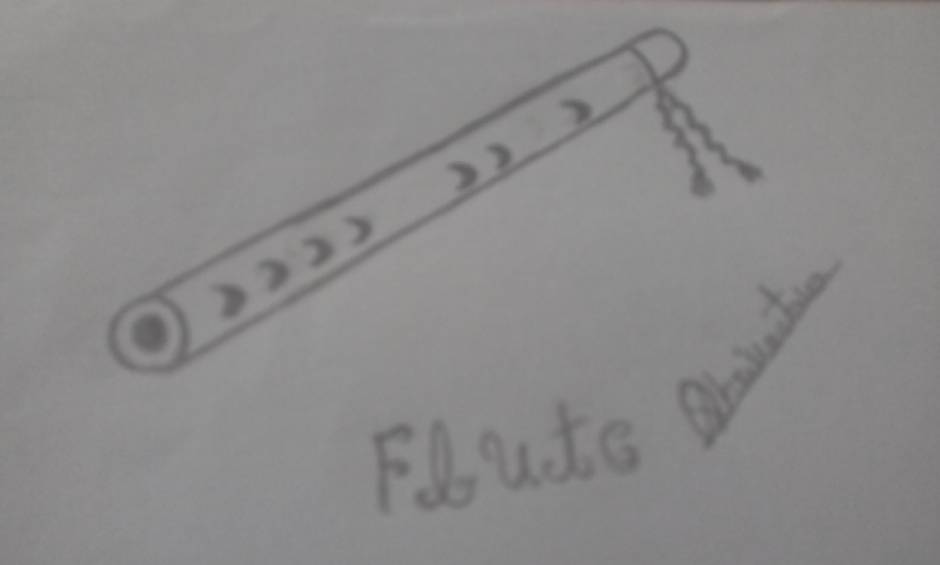 simple flute drawing