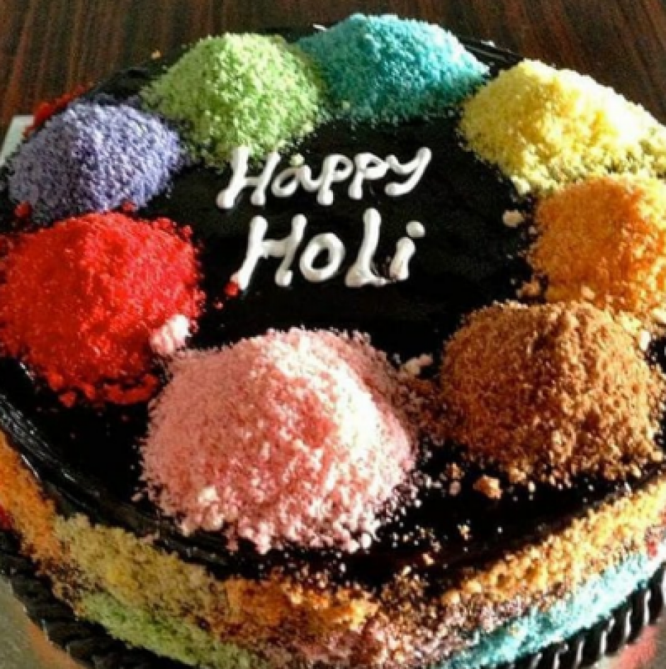 Holi Celebration Photo Cake Home Delivery | Indiagift