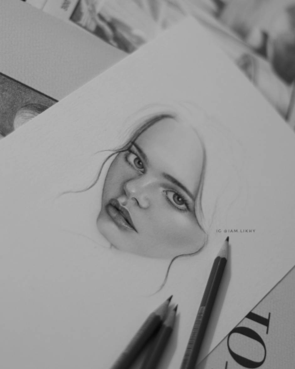 Girl pencil Drawing, pencil portrait HD phone wallpaper | Pxfuel