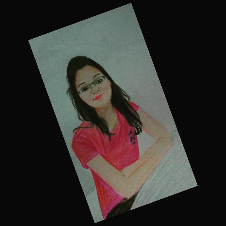 Pencil colour sketch