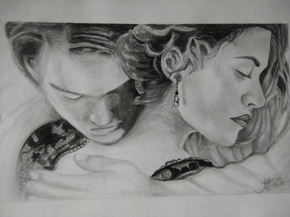 Jack And Rose Drawing by BeeGrubbs  DragoArt