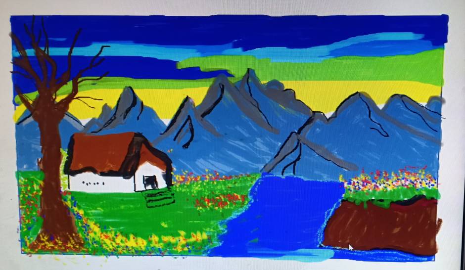 My Sweet Home - 1 Painting by Soni Bagul