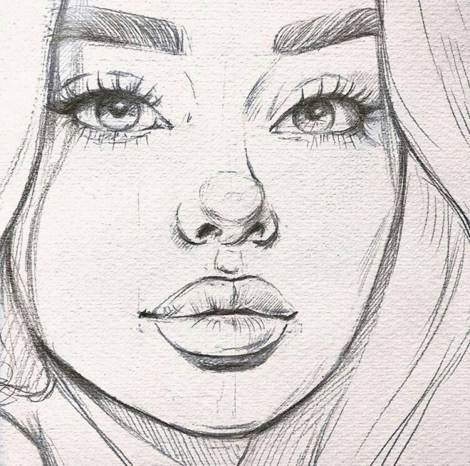Girl Sketch Drawing