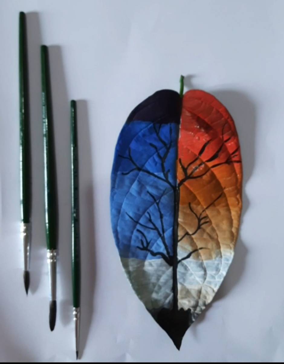 Leaf painting