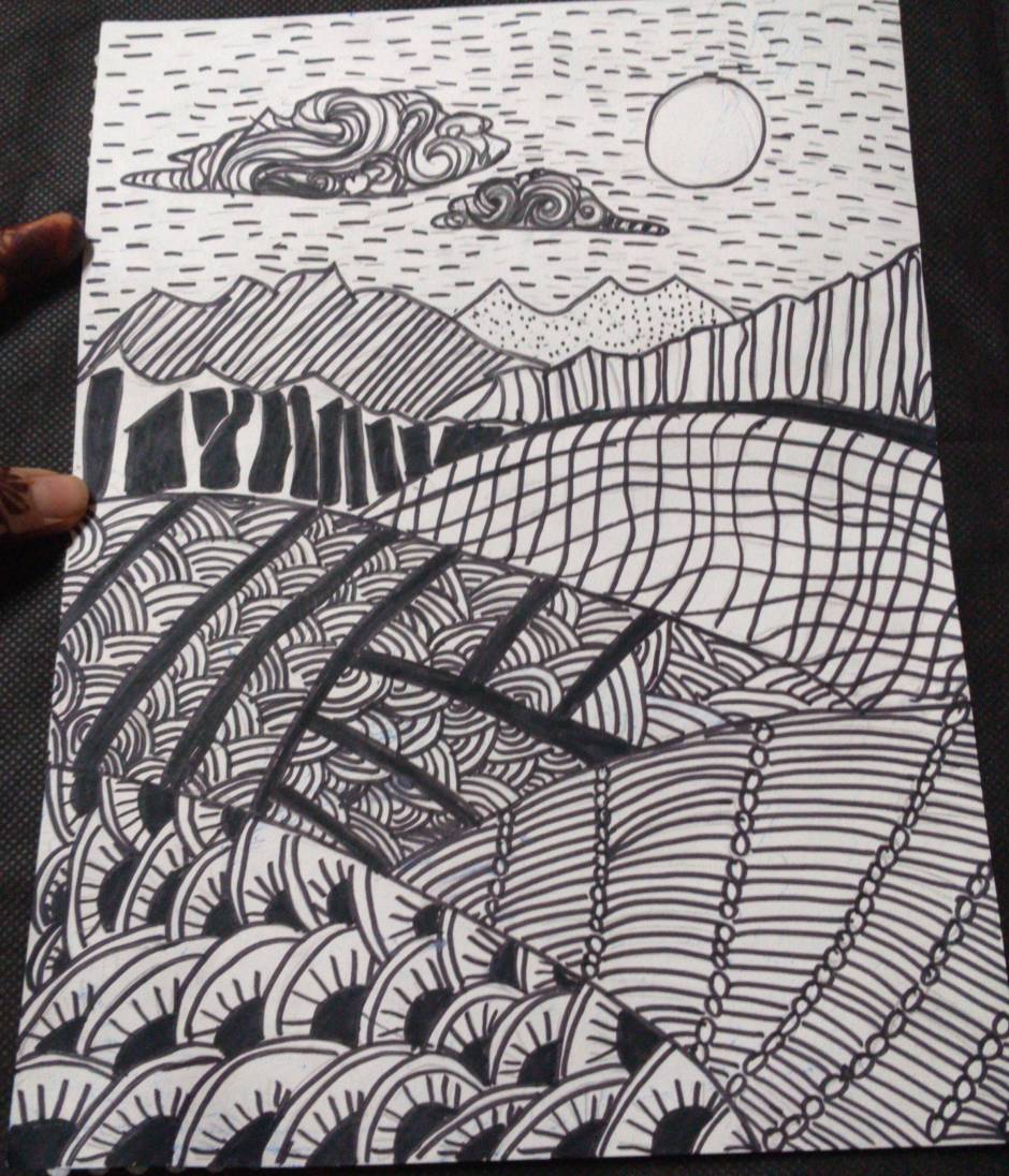 Doodle scenery