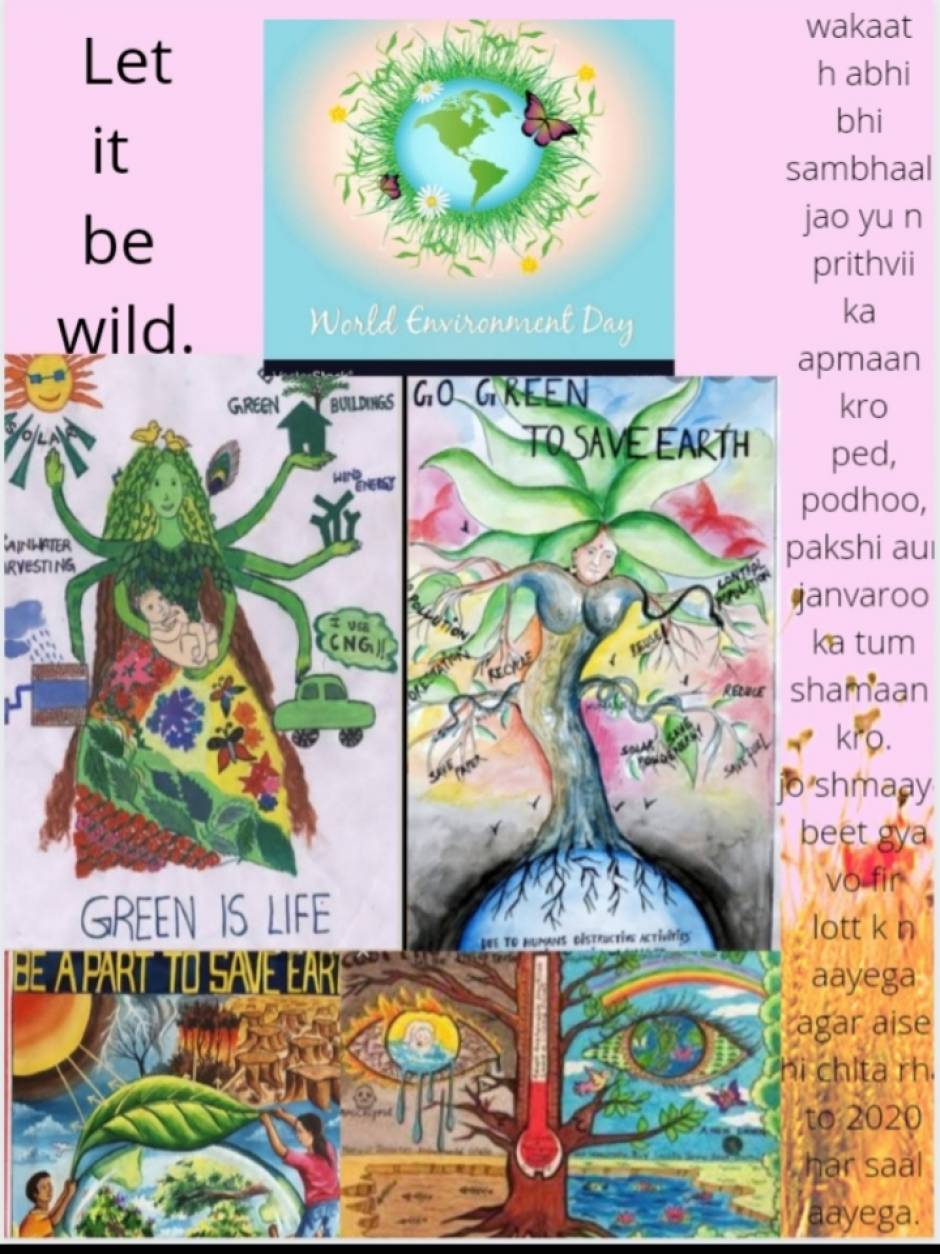 A Digital Poster Made By Me On World's Environment Day:5 June