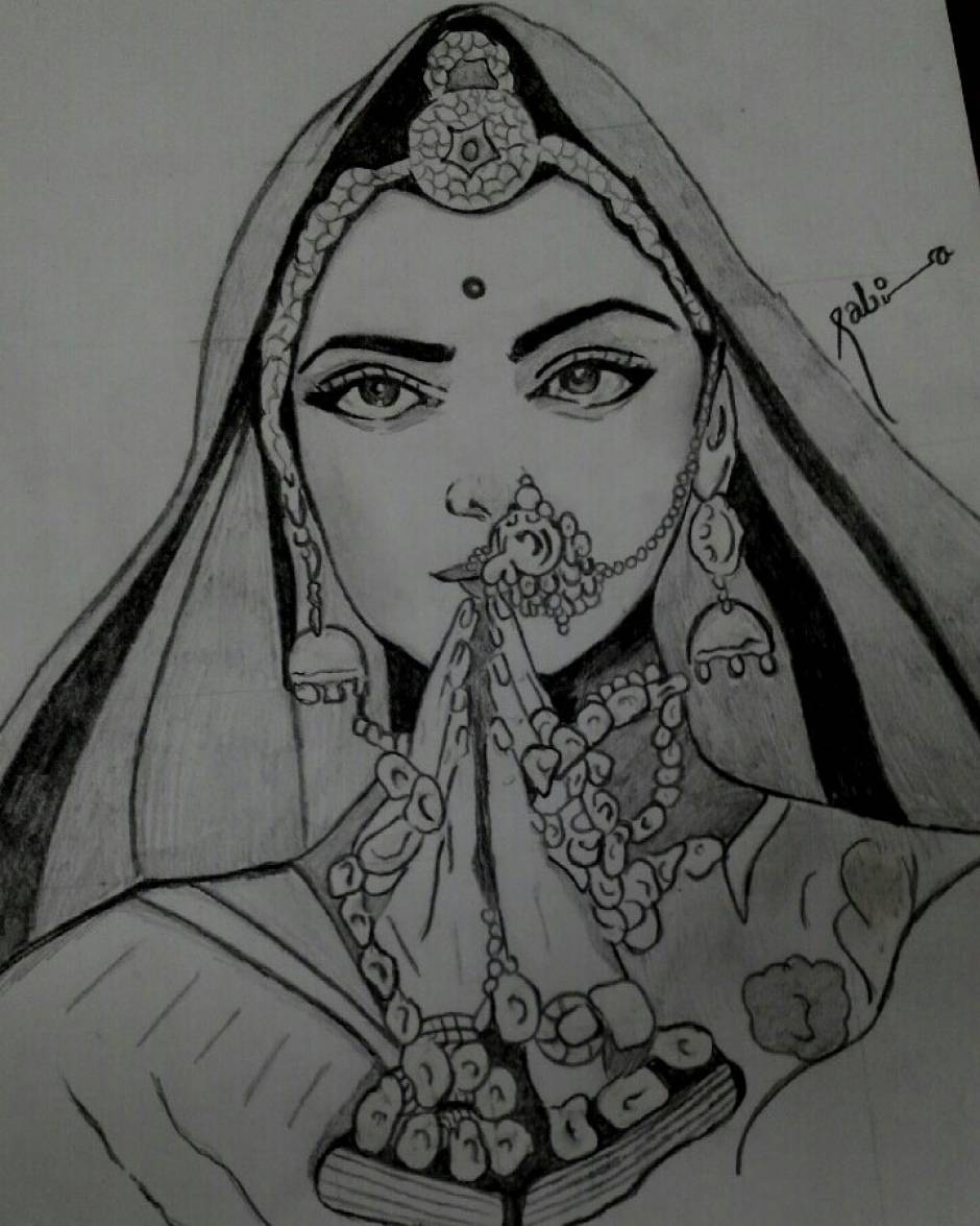 I LOVE MOVIES: Deepika Padukone - Pencil sketch