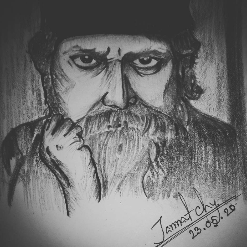 Top More Than 73 Sketch Of Rabindranath Latest Vn 1511