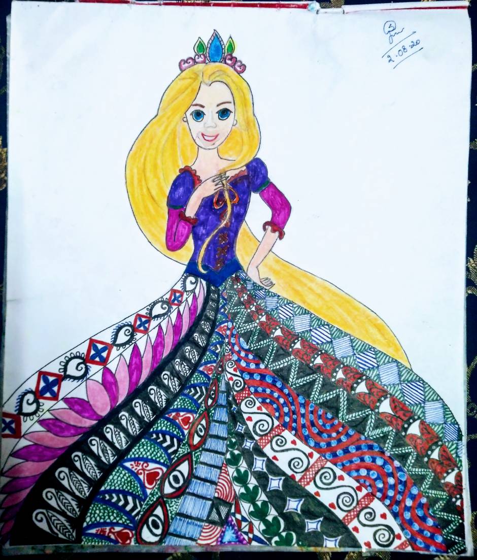 Rapunzel mandala