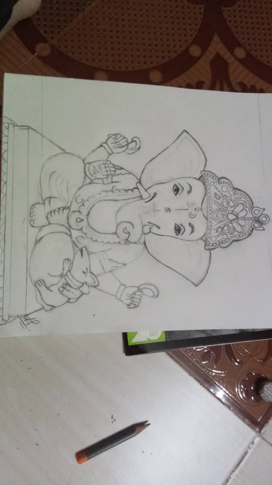 How to Draw Ganpati Bappa || God Ganesha Drawing - YouTube