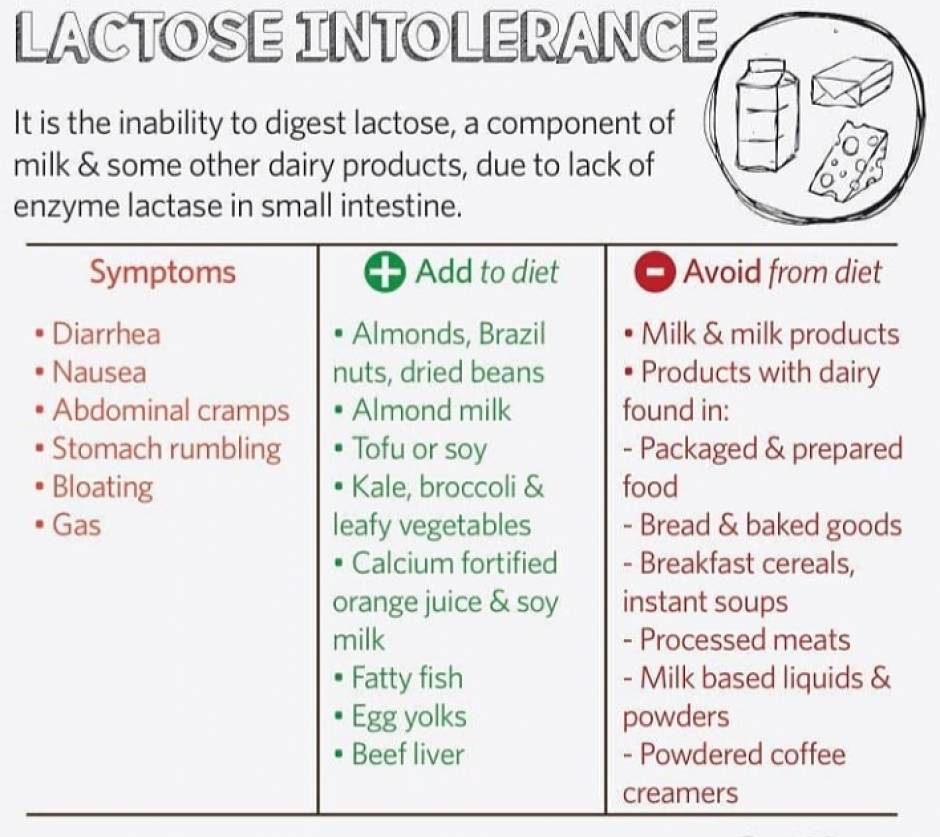 Foods To Eat Foods To Avoid In Case Of Lactose Intolerance