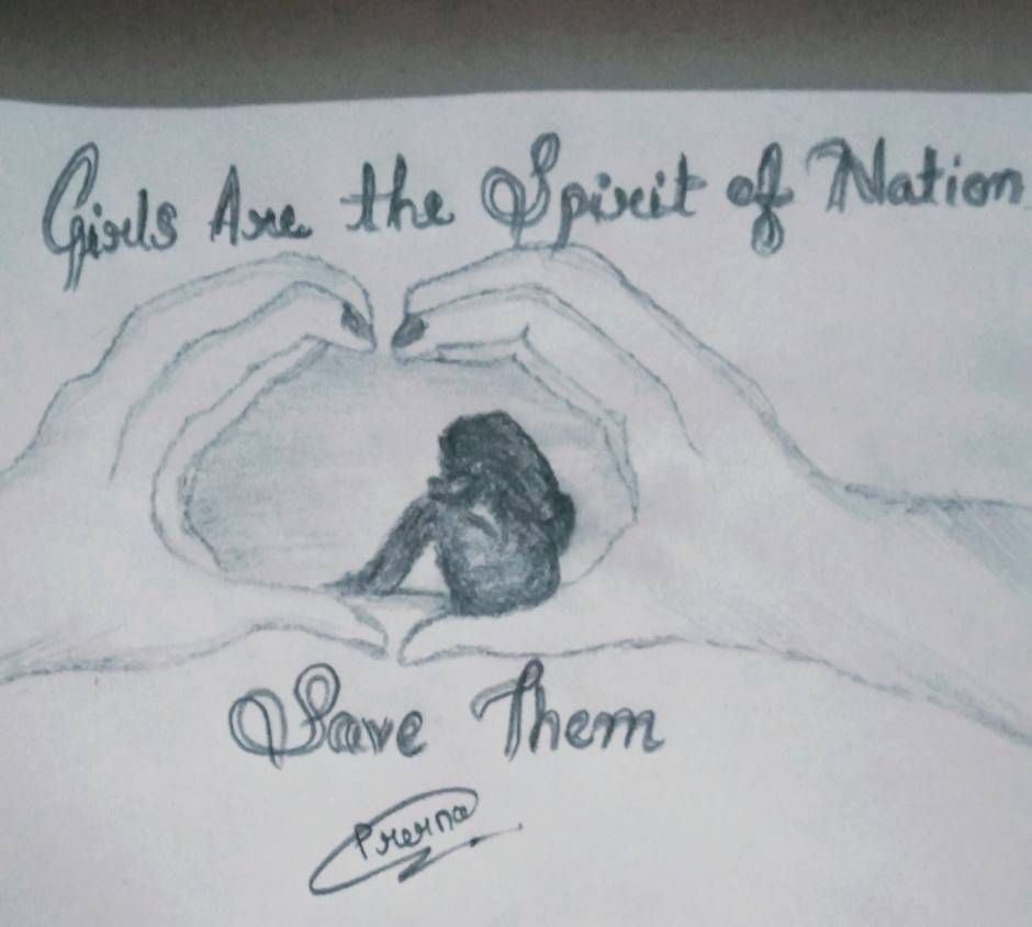 SahithiMadicherla on Twitter Save Girl Child My art  httpstco6RHSfqsbd1  Twitter