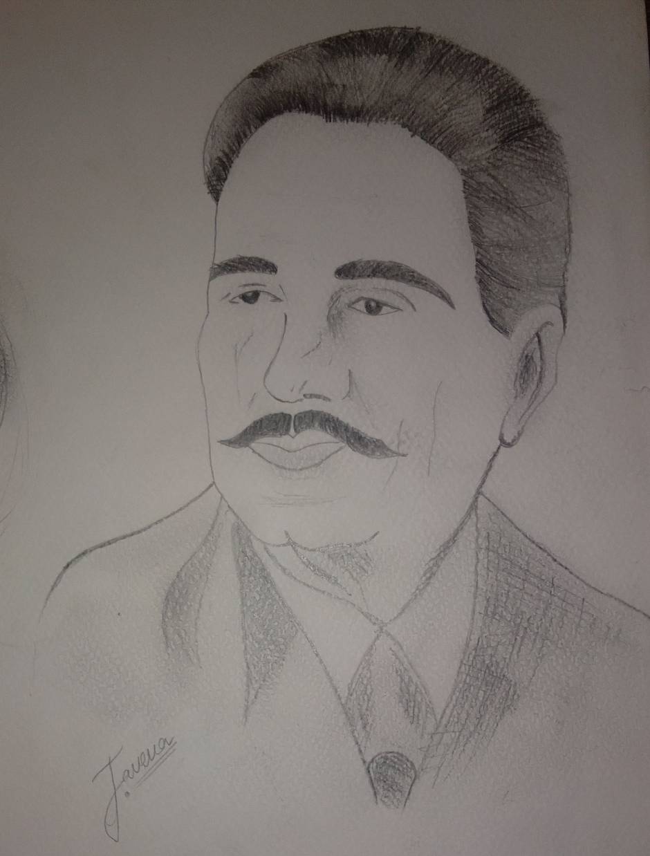 RAHII ART  HB Pencil Sketch of Dr Allama Muhammad Iqbal  Facebook