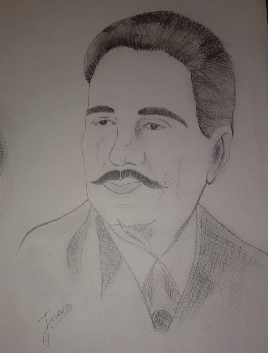 Allama Iqbal - Great sketches of Allama with Graphite... | Facebook