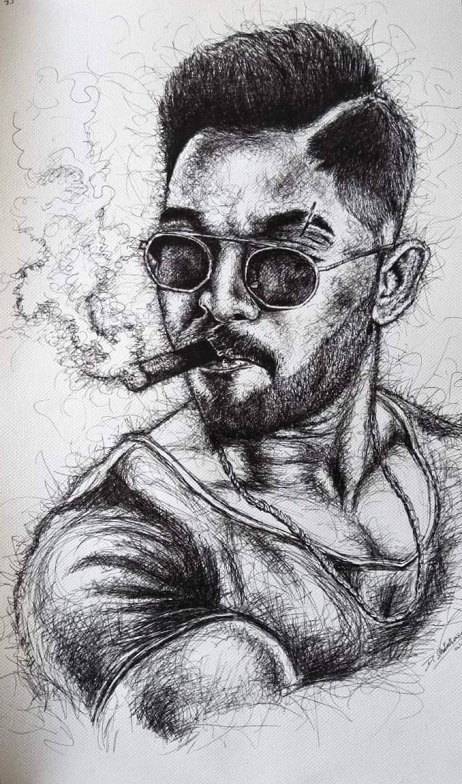 Allu Arjun pencil sketch | Dj... - Mayuresh Durgule arts | Facebook-saigonsouth.com.vn