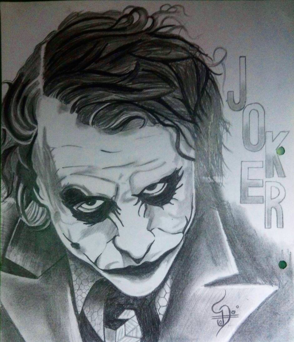 Joker Sketch Buy HighQuality Posters and Framed Posters Online  All in  One Place  PosterGully