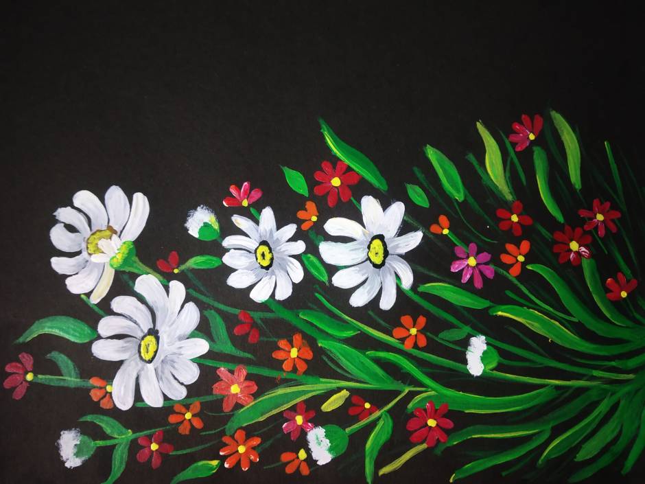 divar painting flower