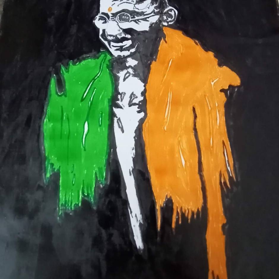 Mahatma gandhiji painting