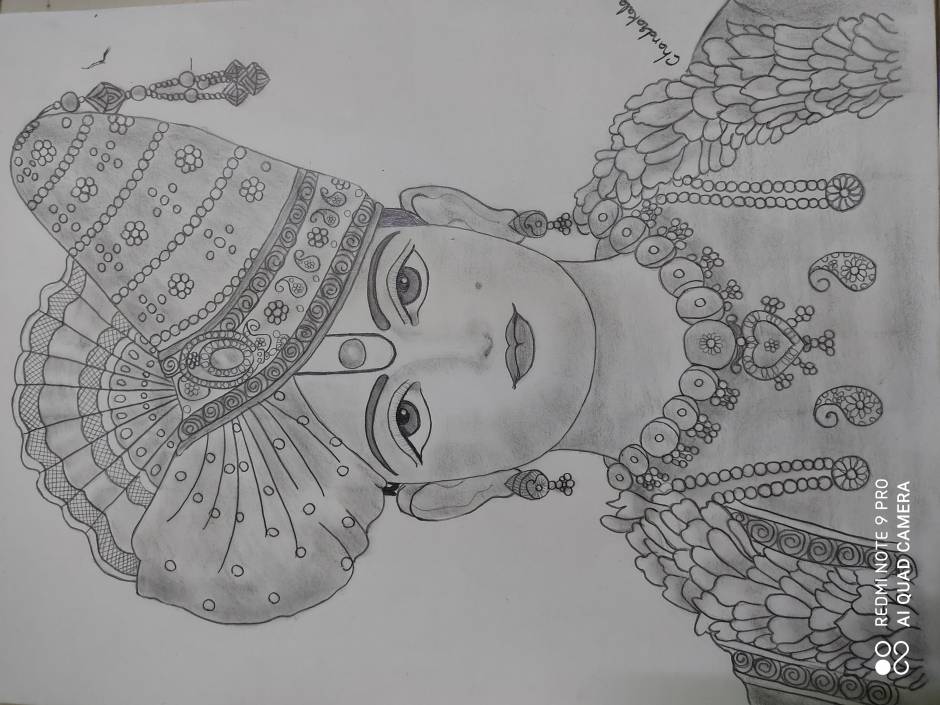 Lord Swaminarayan Original Line Sketch Murti  Lord Swaminarayan Original  Line Sketch Murti  OpenSea
