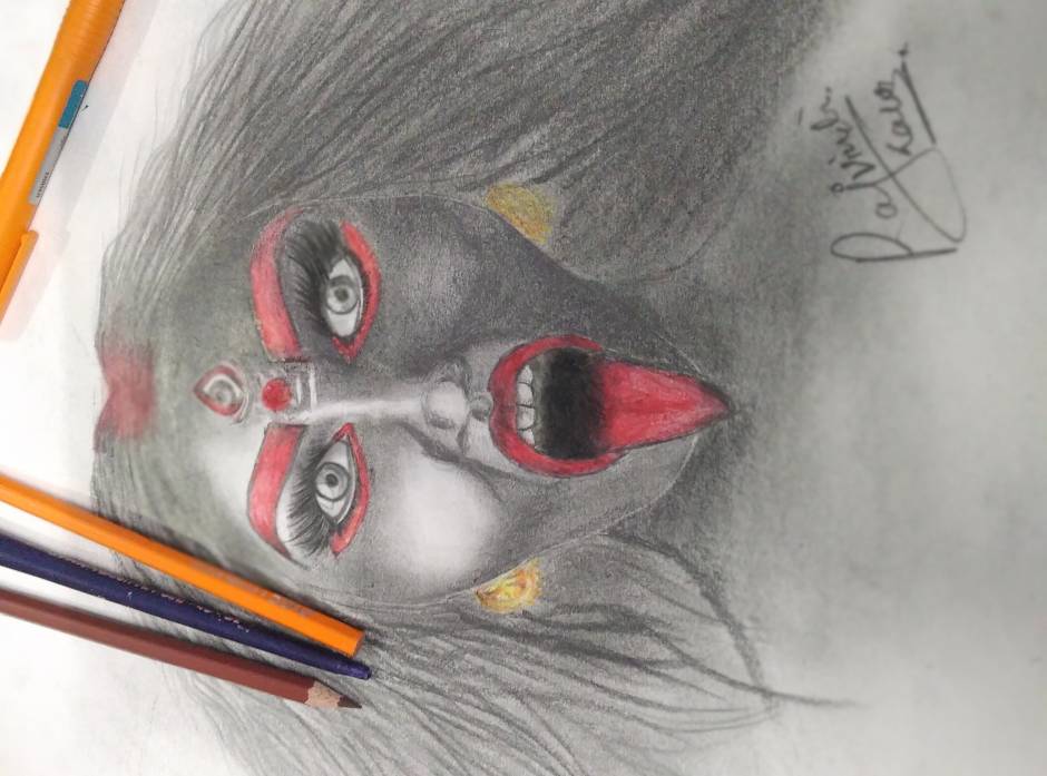 Incomplete drawing of Kali maa by ssiissii on DeviantArt