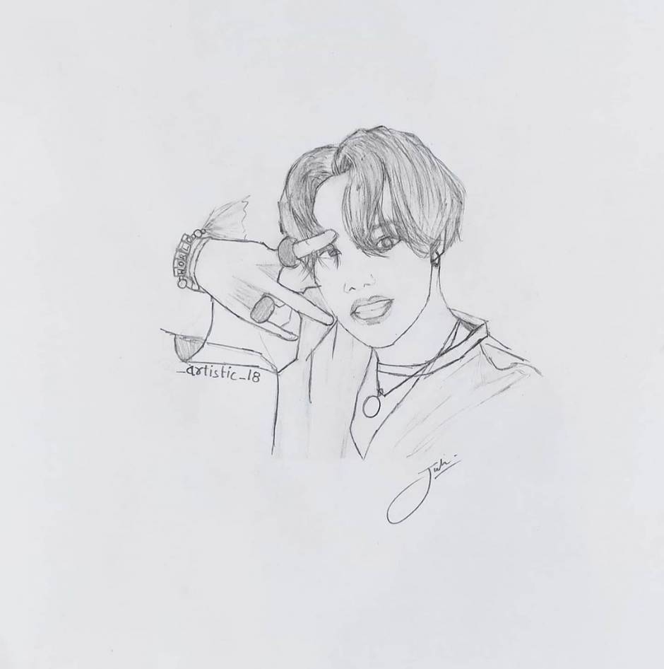 I want to draw BTS JHope but cant find the right pictures Does anyone  have any ideas  Quora