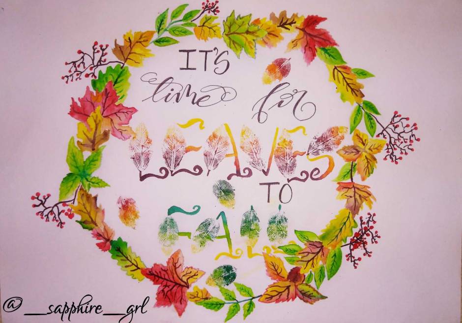 Autumn calligraphy