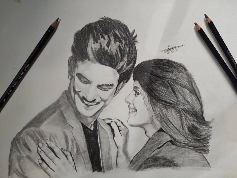 🙏Sushant Singh Rajput... - Realistic pencil drawing by Rohni | Facebook
