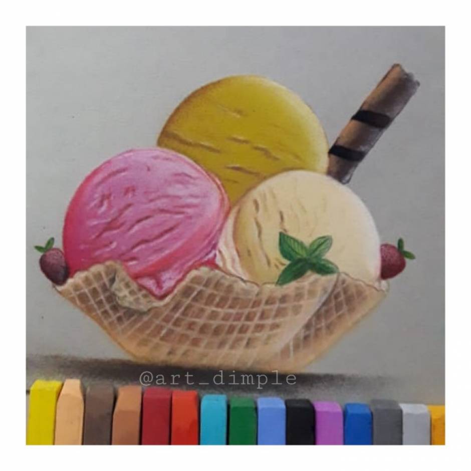 FREE Artistic Drawing Kawaii Ice Cream Graphic by Regulrcrative · Creative  Fabrica
