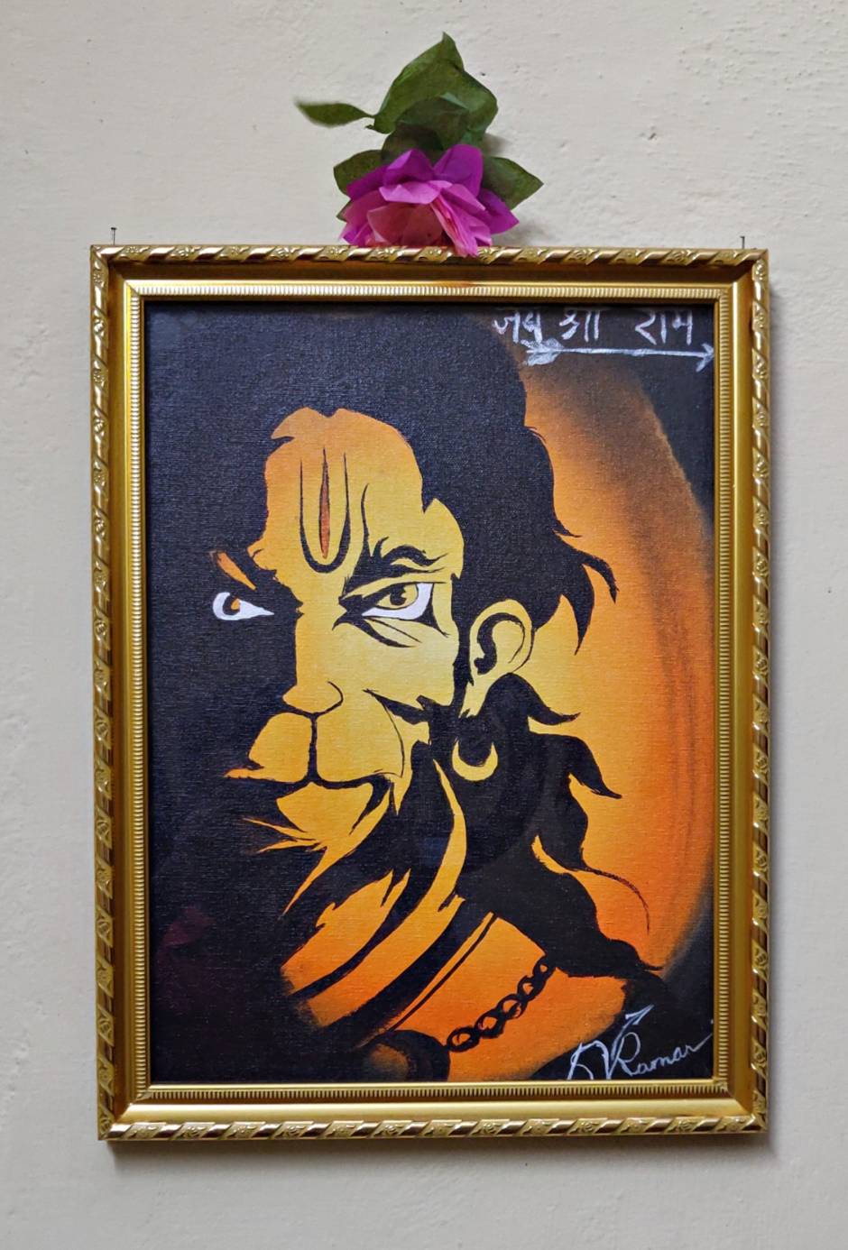 EU Hanuman Metal Wall Art Hanging with LED for Home, Temple, Mandir, living  room, & Hospitality Spaces - Gift for Anniversaries, Birthdays, Diwali,  Parents, Metal Laser CNC Wall Art 50x40 Size