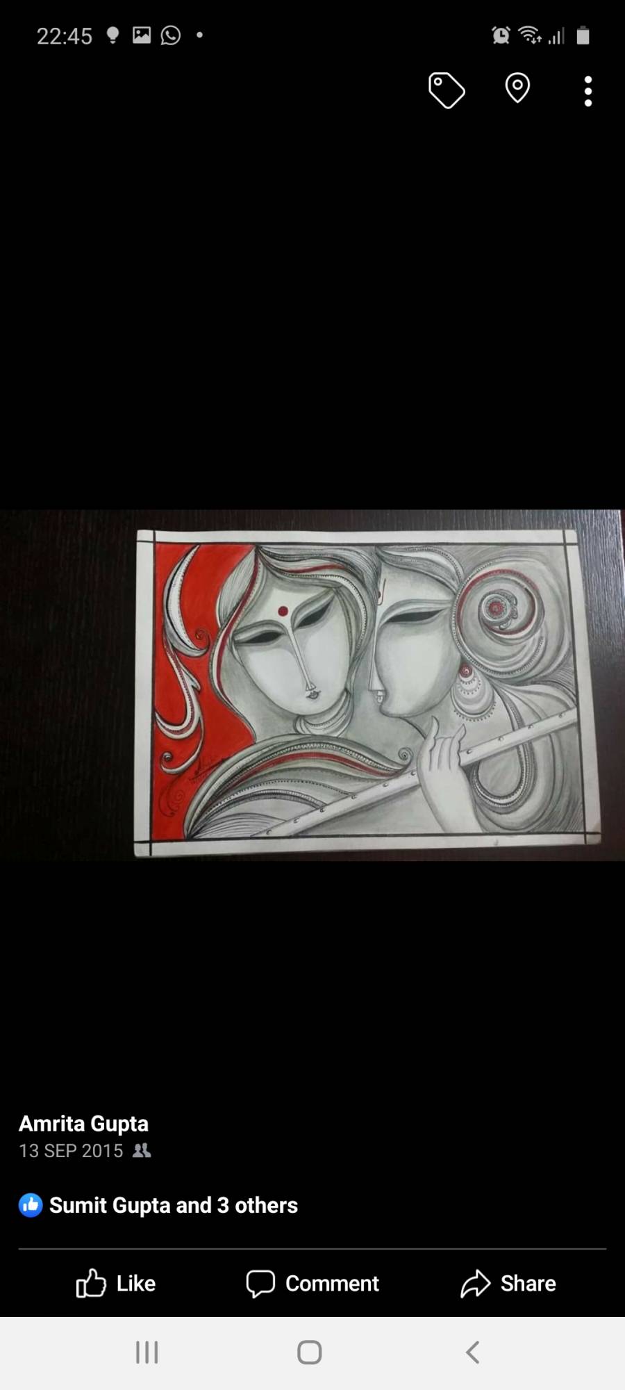 Radha Krishna Modern Art   Screenshot 20200626 224523 Facebook 1593325385 