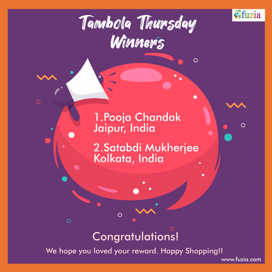 Tambola Thursday Winners