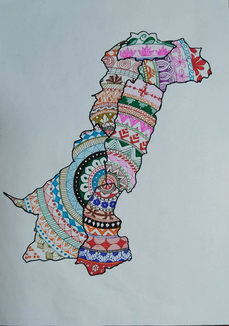 Mandala Art Of Pakistani Map   0 1624599700 