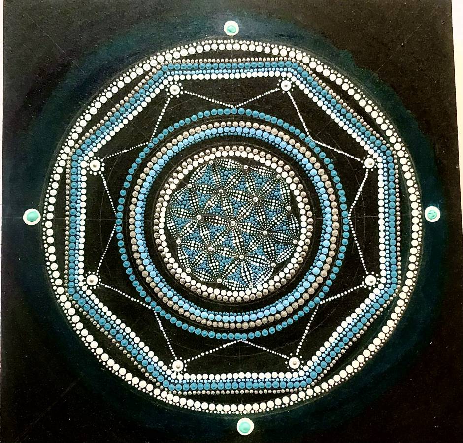 Sacred geometry dot mandala