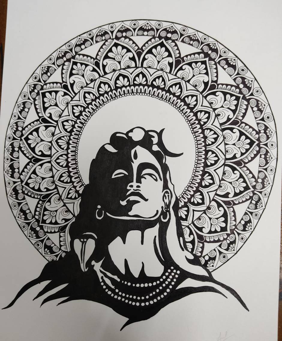 ajanya_arts - Painting of Adiyogi Shiva Statue💝 (Making video in my  youtube channel-link in profile bio) . . . . #adiyogi #adiyogishiva #art  #artist #watercolor #kochi #redmi #wow #instagram #kerala #drawing #artwork  #