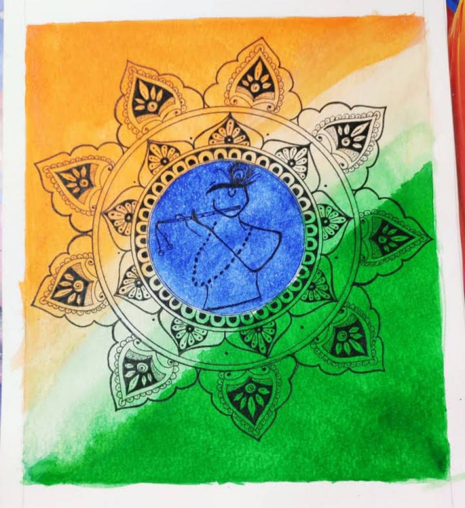 Independence day drawing easy/ 15 August special/drawing competition ideas/  creative/crayon - YouTube