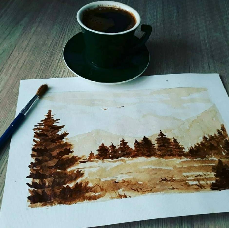 Coffee Art with a coffee