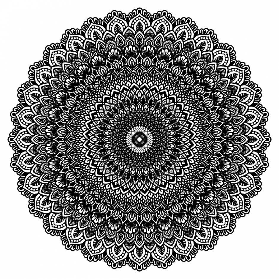 Digital mandala art