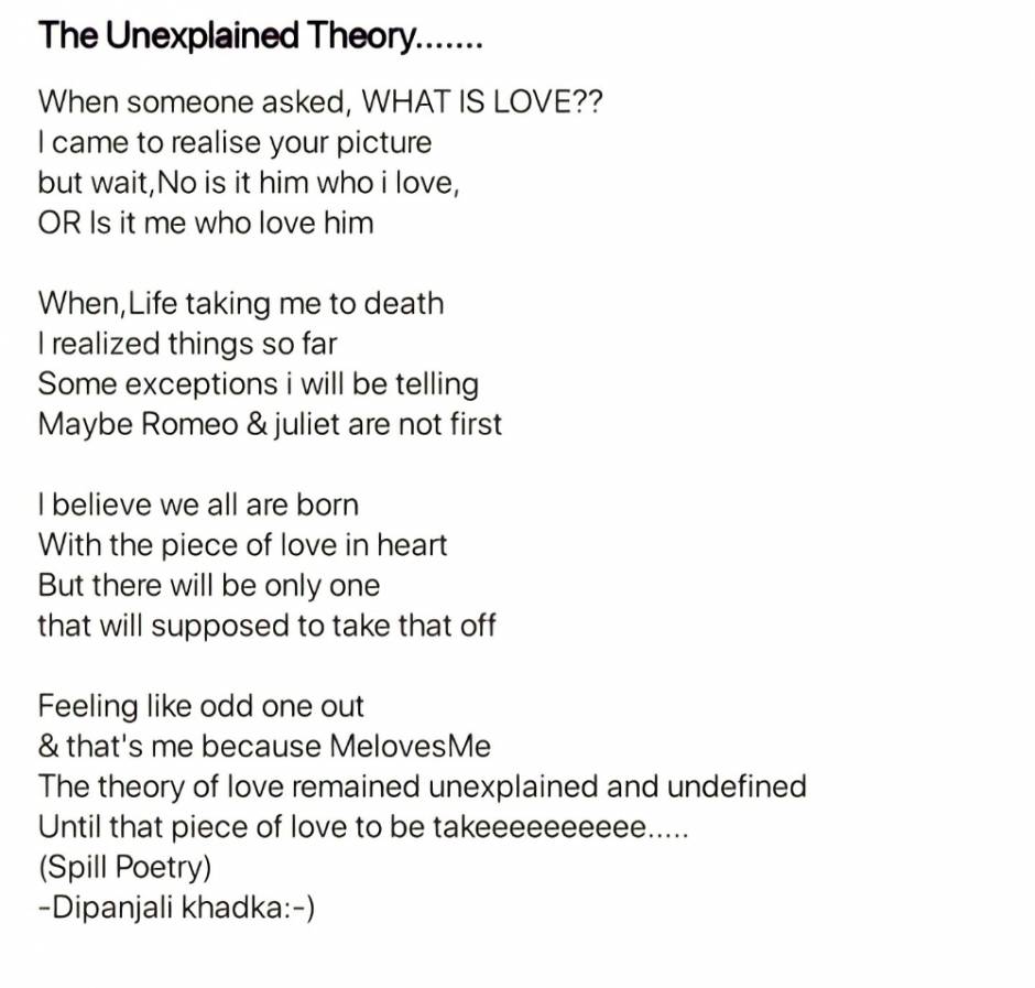 The unexplained love