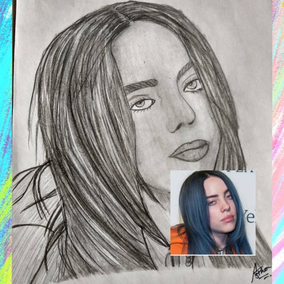 How to Draw Billie Eilish - Really Easy Drawing Tutorial