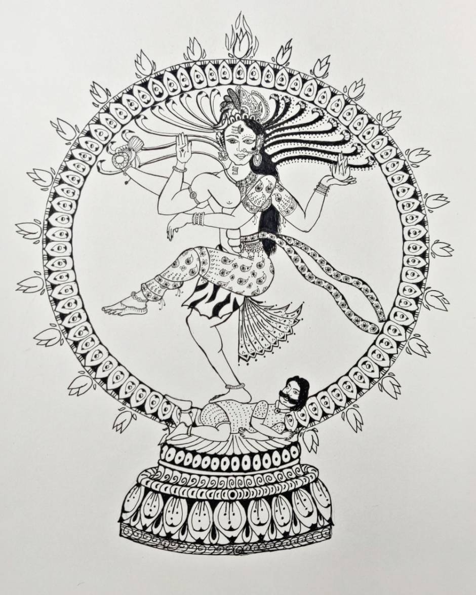 nataraja drawing