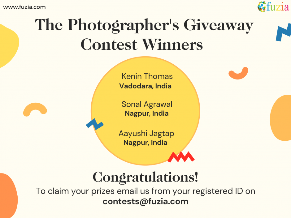 The Photographer's Giveaway Contest Winners