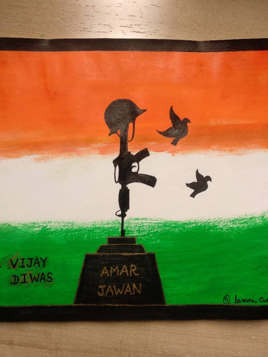 Amar Jawan Tribute Drawing 🇮🇳 #drawing #shortvideo #youtubeshorts  #viralvideo #shorts #republicday - YouTube