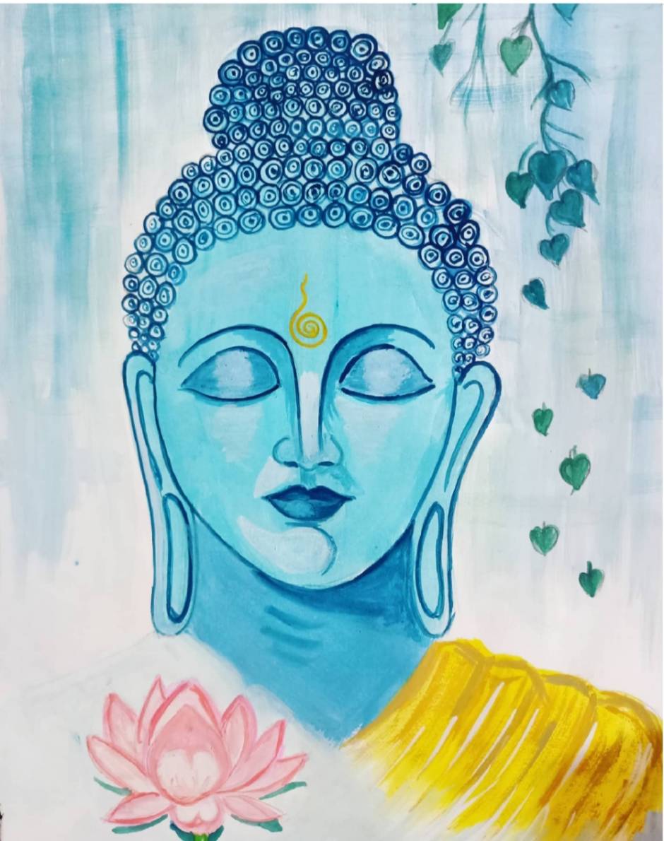 buddha bhagwan painting