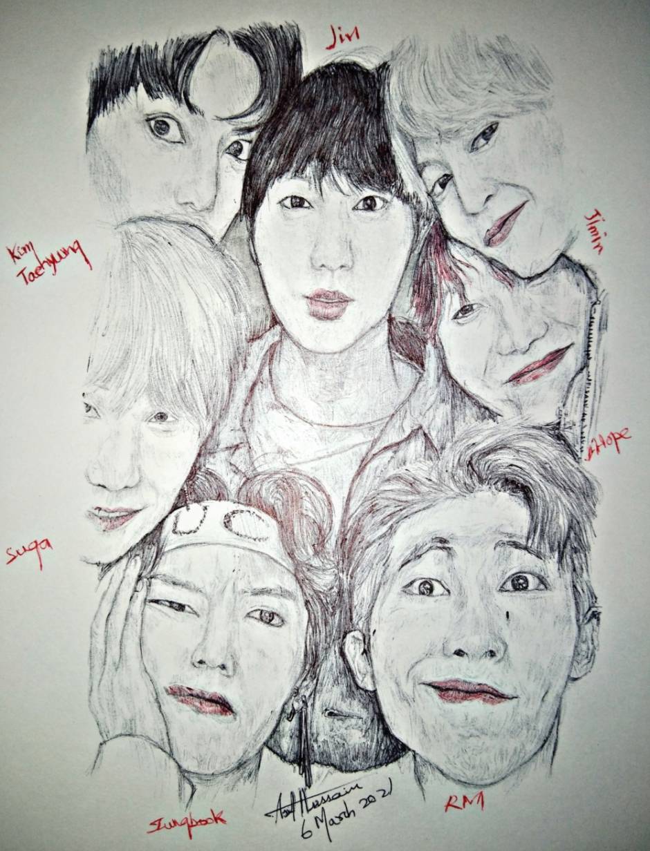 How to draw an ARMY BTS fangirl - YouTube-saigonsouth.com.vn