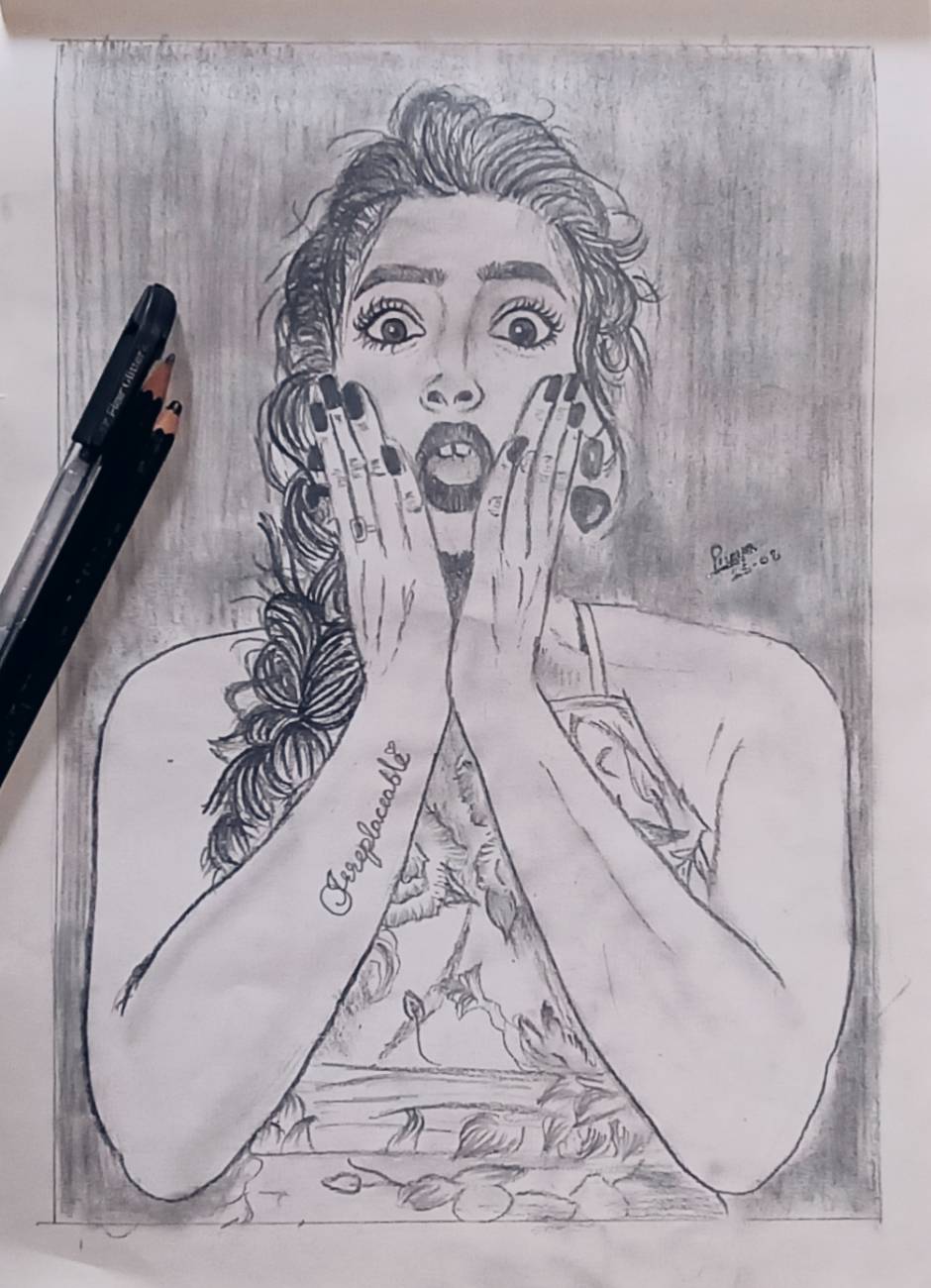 Drawing of @rashmika_mandanna . Gift your Loved ones this season a  beautiful portrait 🎁 🔥 Empowering Artist @msporttraits . Follow… |  Instagram