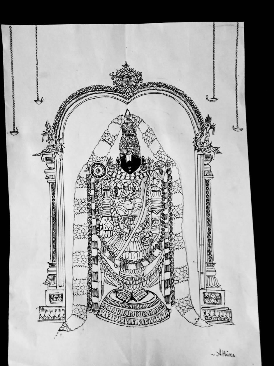Lord Vishnu Tirupati Balaji Framed Print by Padhmashree Sathyanarayananan -  Pixels